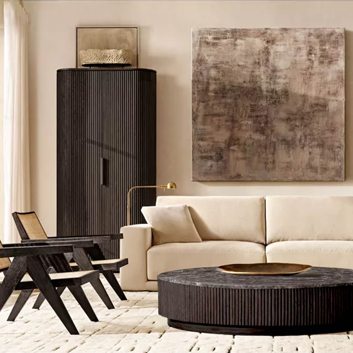 Ash Black Coffee Table | IONS DESIGN | RH | Dubai | UAE