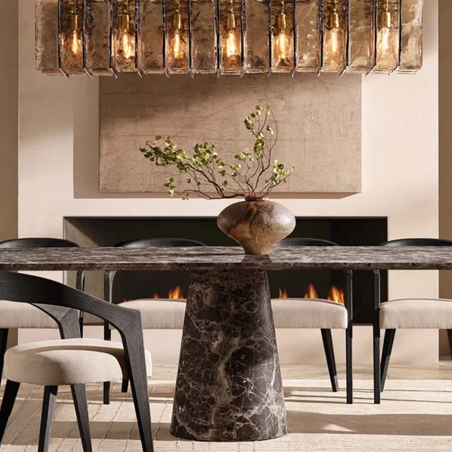 Bea Black Dining Table | IONS DESIGN | RH | Dubai | UAE