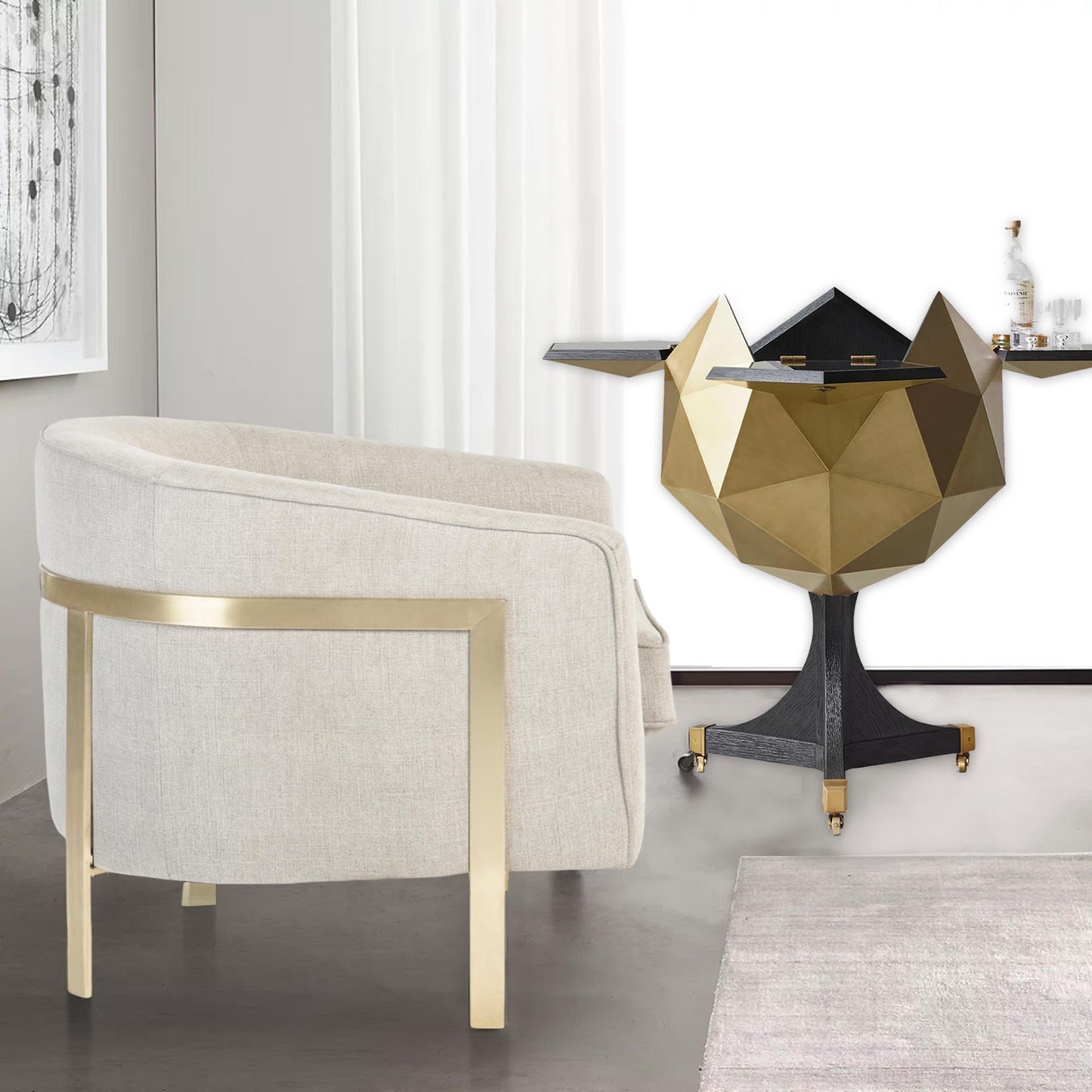 Gem Bar and Cabinet | IONS DESIGN | RH | Dubai | UAE