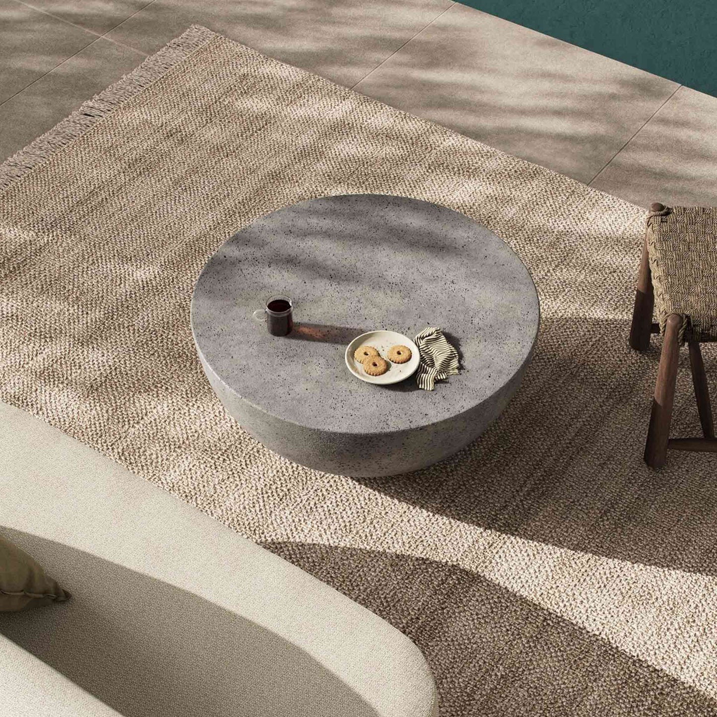 Gray Round Coffee Table | IONSDESIGN | Dubai | UAE