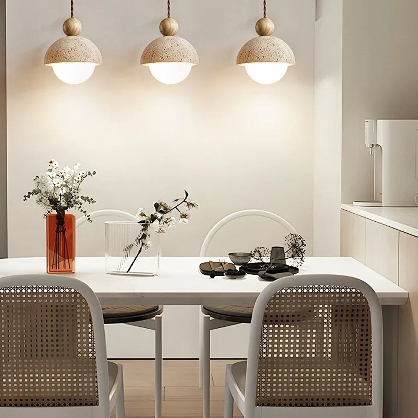 Guy Round Stone Pendant Lamp - IONS DESIGN | Dubai | UAE
