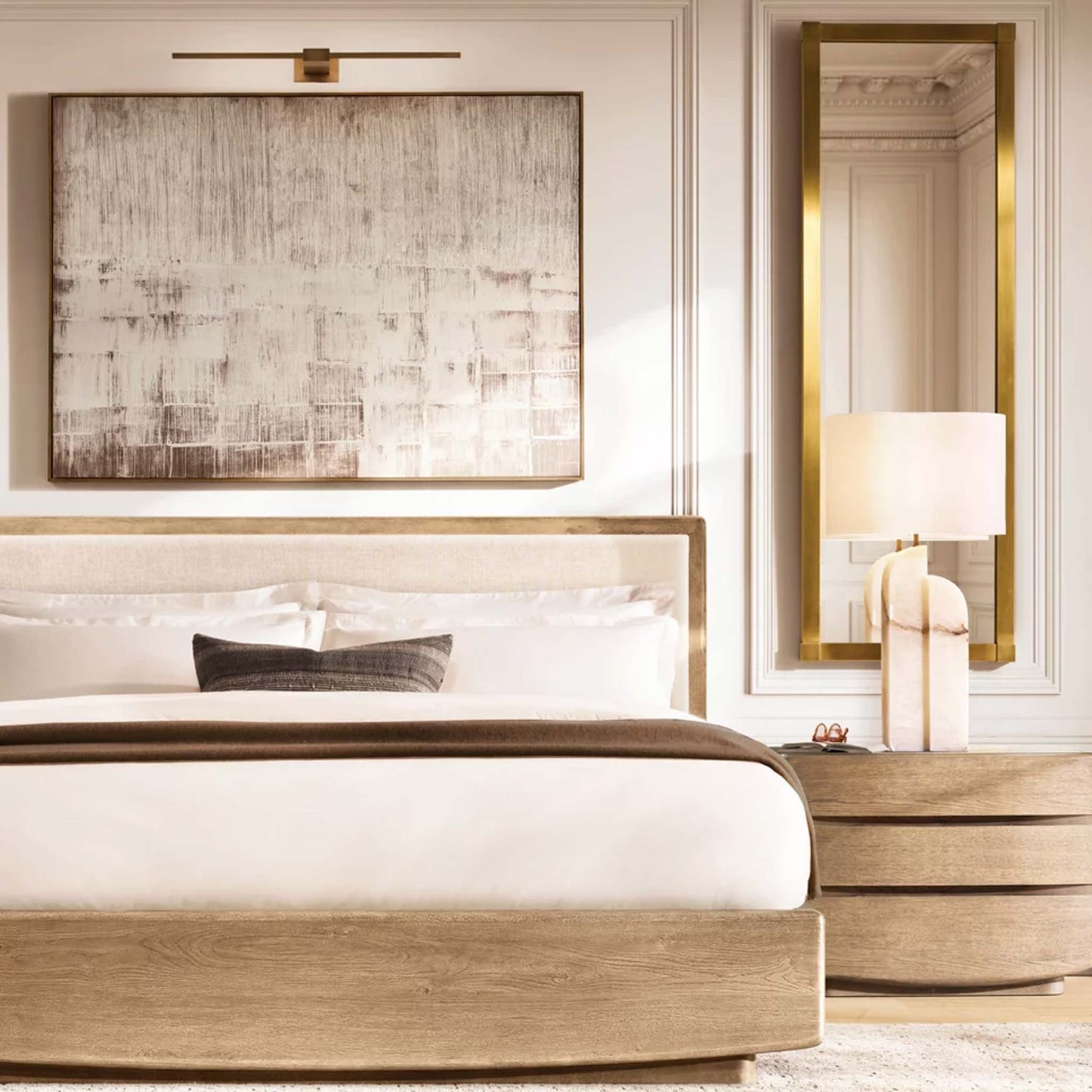 Jin King Bed with Upholstered Headboard | IONS DESIGN | Dubai | UAE