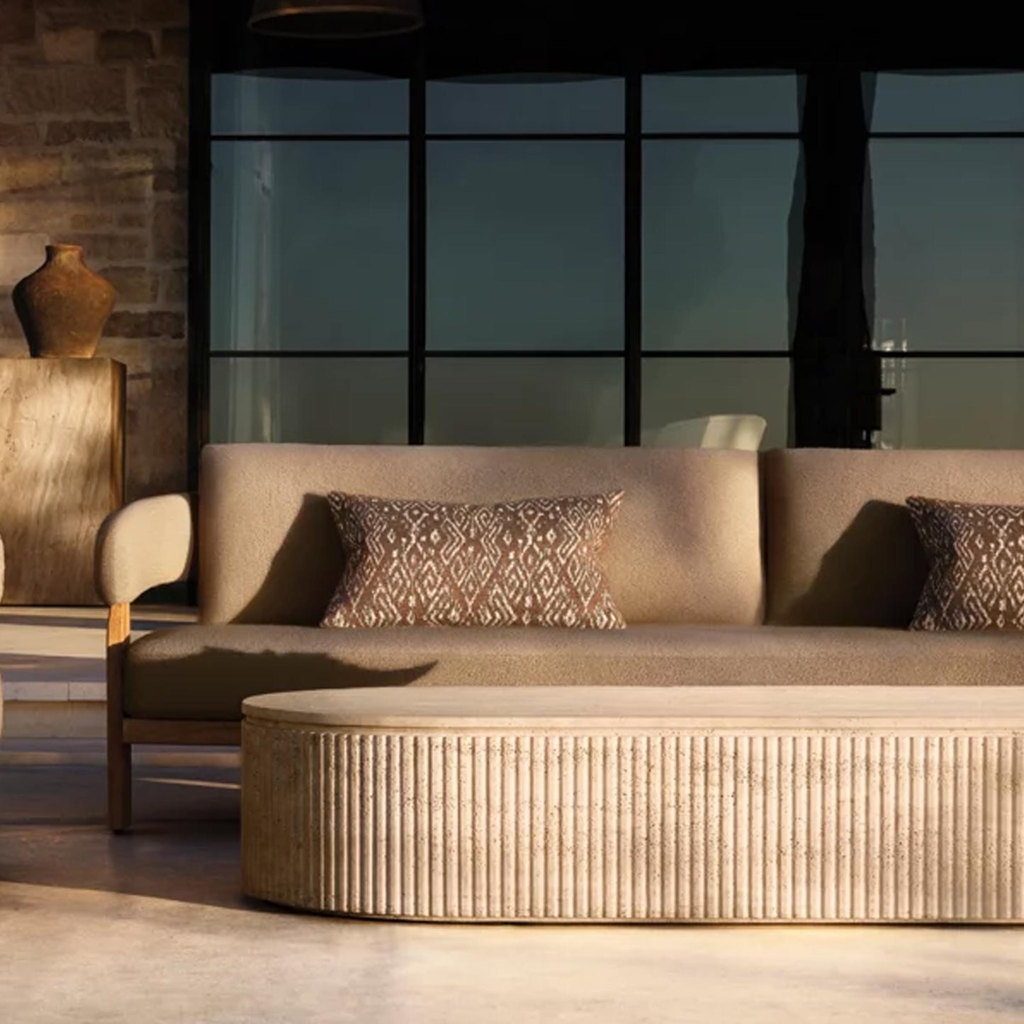 Kia Wood Sofa | IONS DESIGN | Dubai | UAE