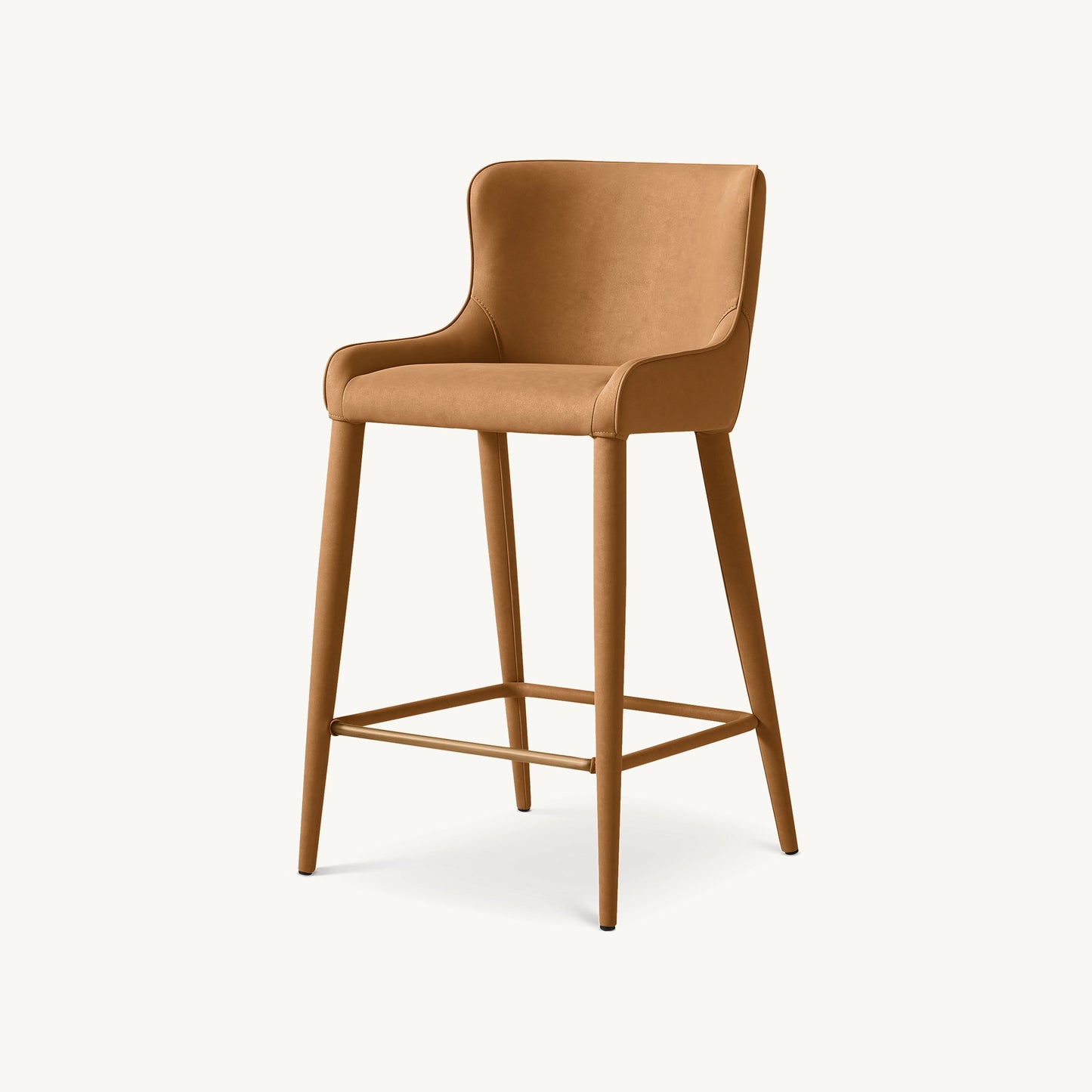 Nic Leather Counter Stool | IONS DESIGN | RH | Dubai | UAE