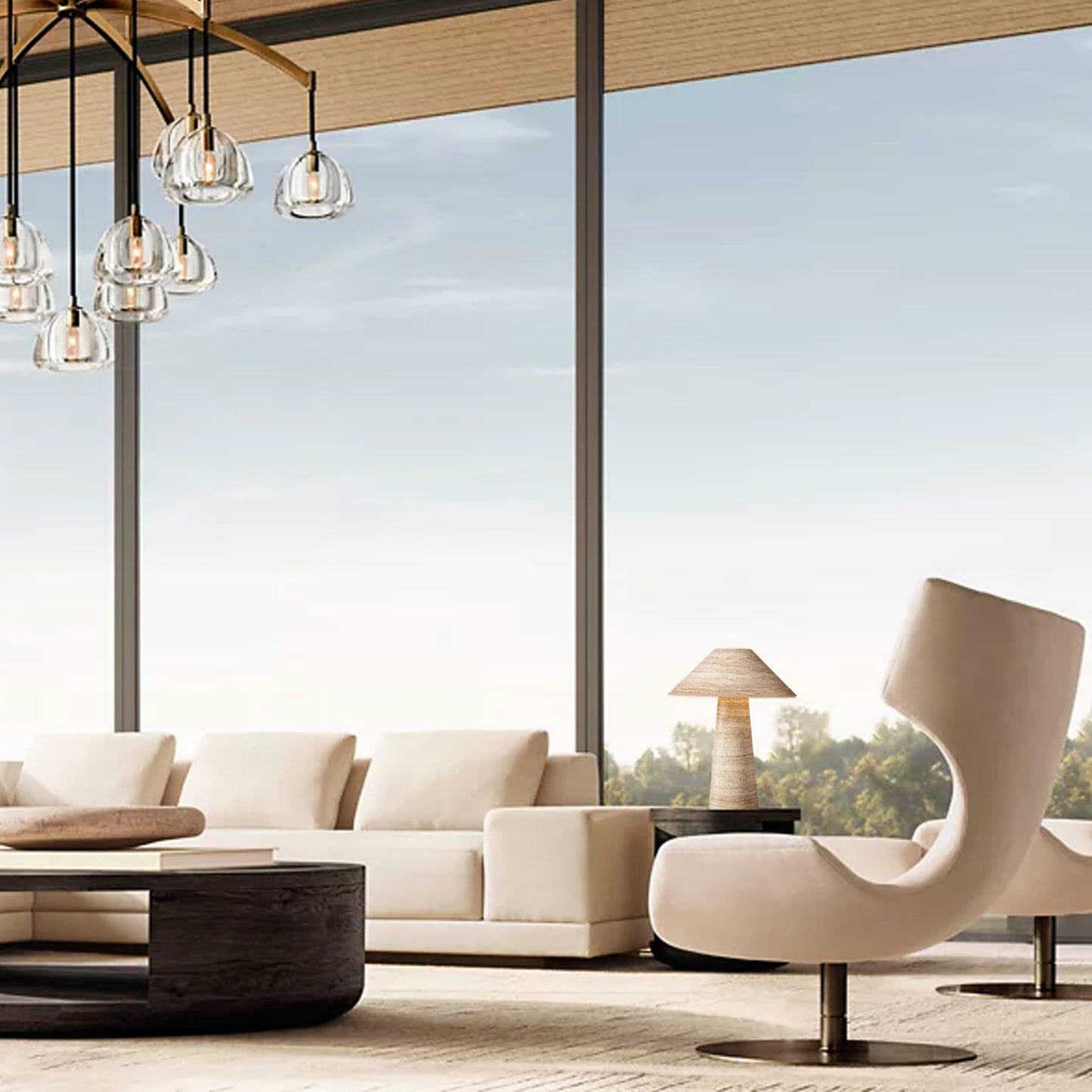 Stone Table Lamp | IONS DESIGN | Dubai | UAE
