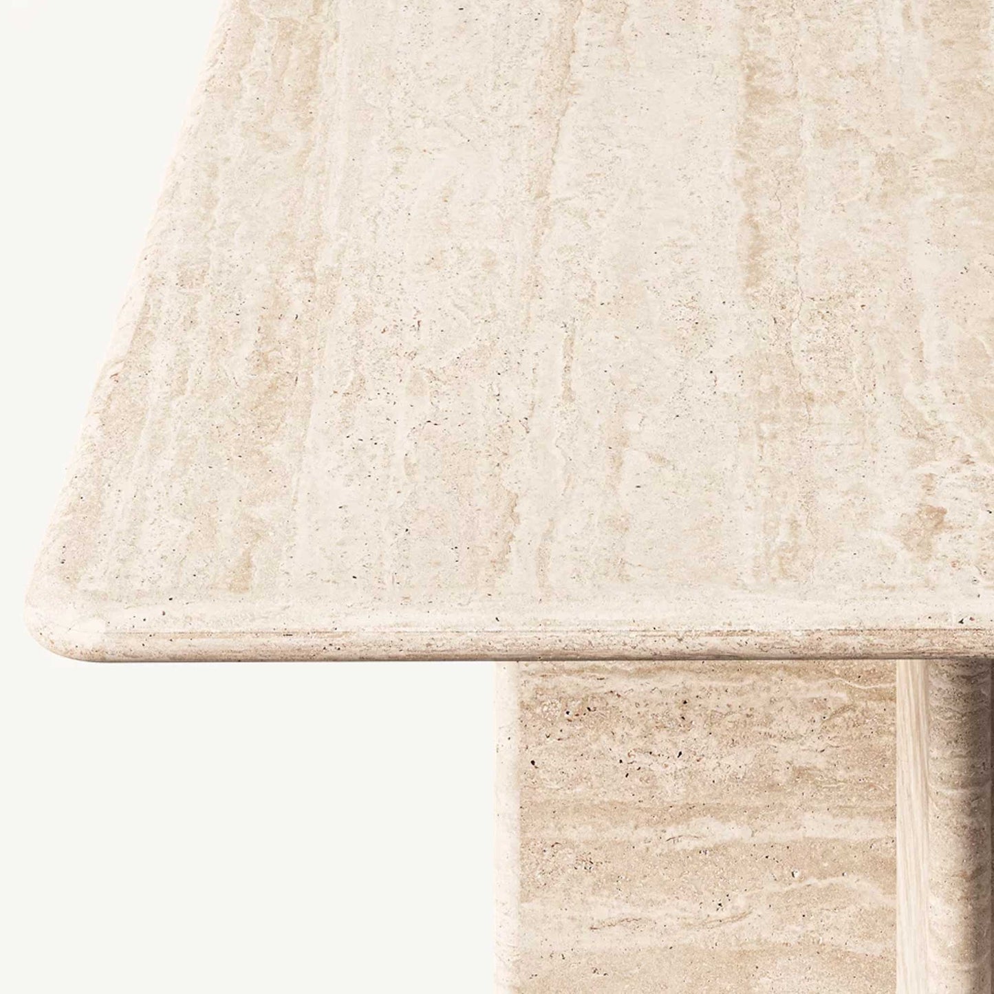 Travertine Table | IONS DESIGN | RH | Dubai | UAE