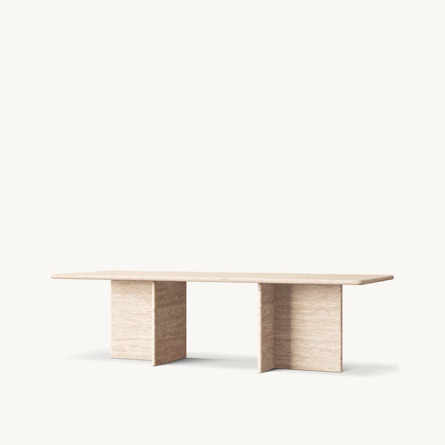 Travertine Table | IONS DESIGN | RH | Dubai | UAE