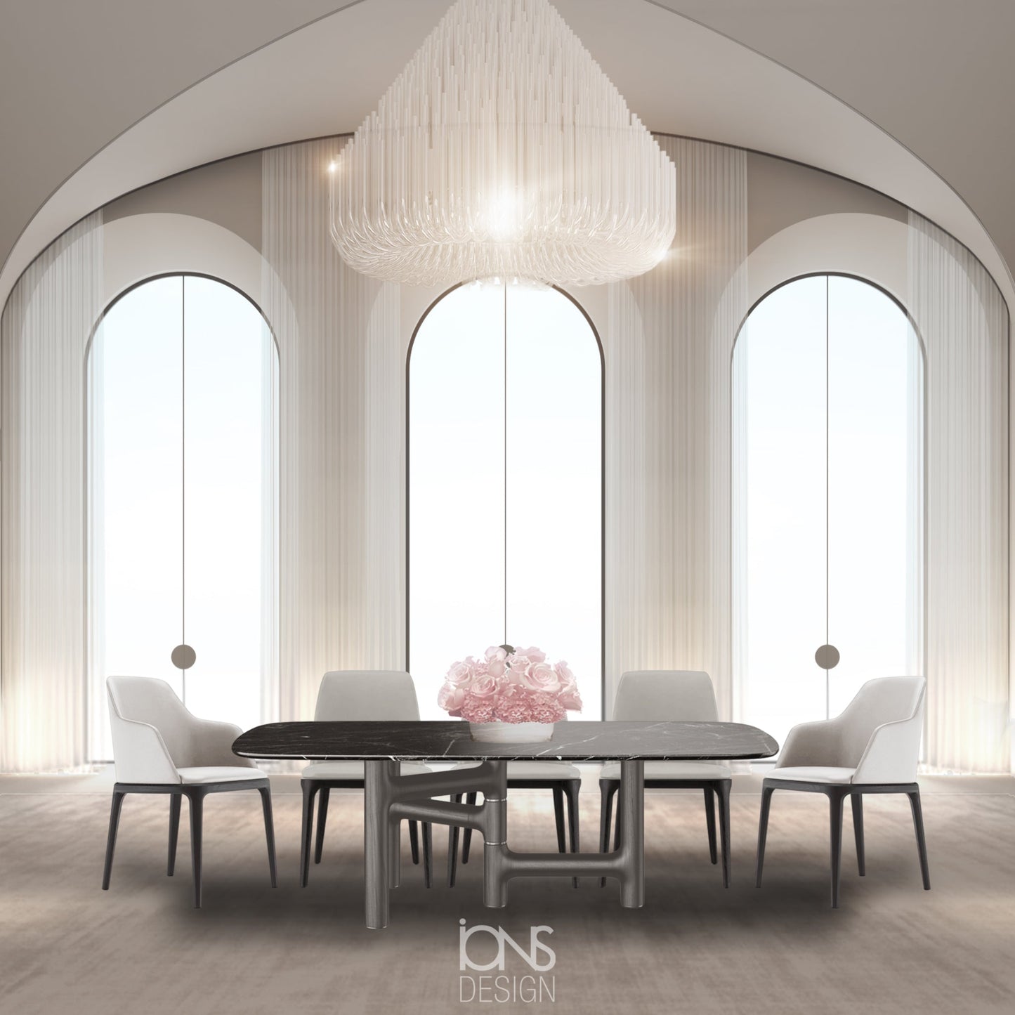Una Marble Dining Table - IONS DESIGN | Dubai | UAE