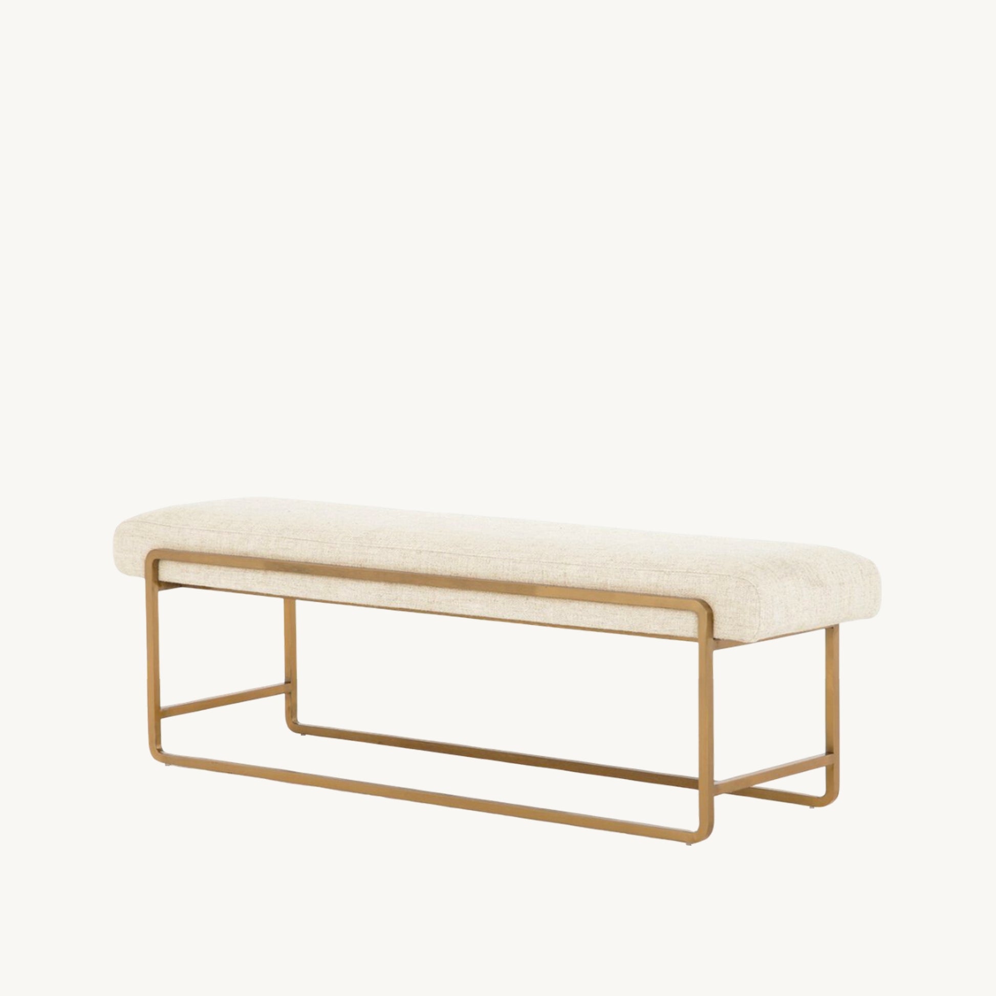 Via Fabric Bench with Metal Legs Via | IONS DESIGN | Dubai | UAE