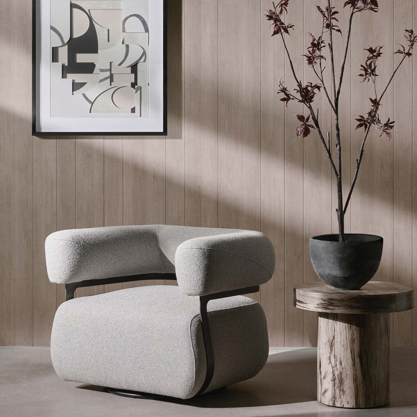 Aya Upholstered Chair with Flared Arms | IONS DEIGN | Dubai | UAE