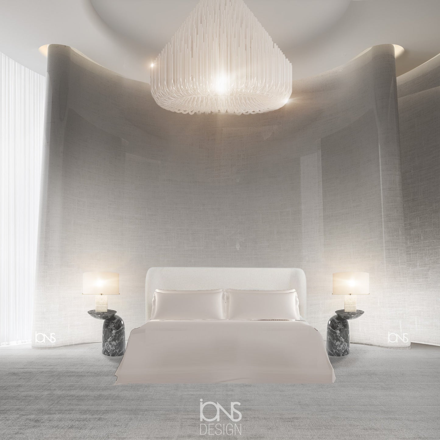 Uno King Size Bed with upholstered headboard | Dubai | UAE