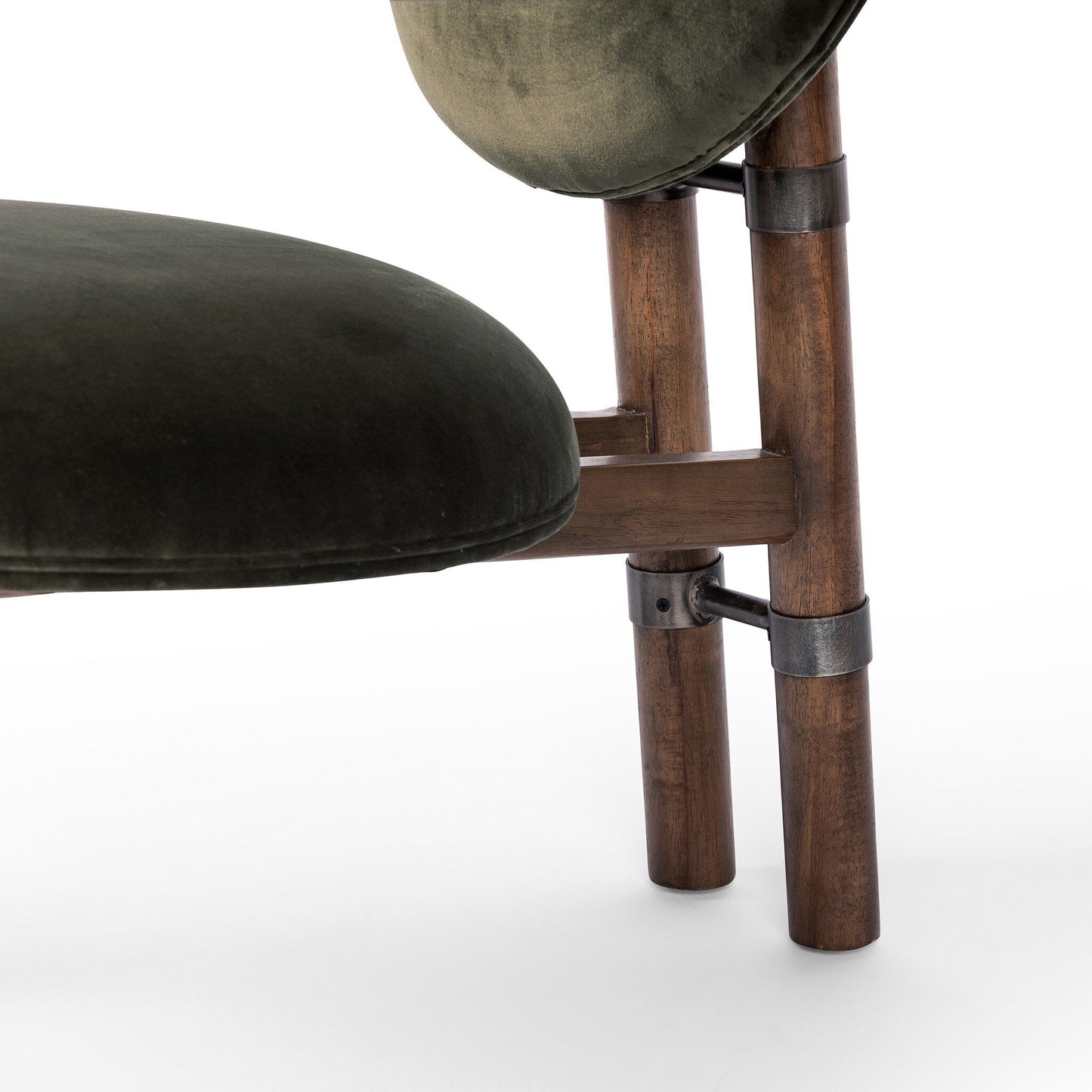 Kat Velvet wood Modern Armchair | IONS DEIGN | Dubai | UAE