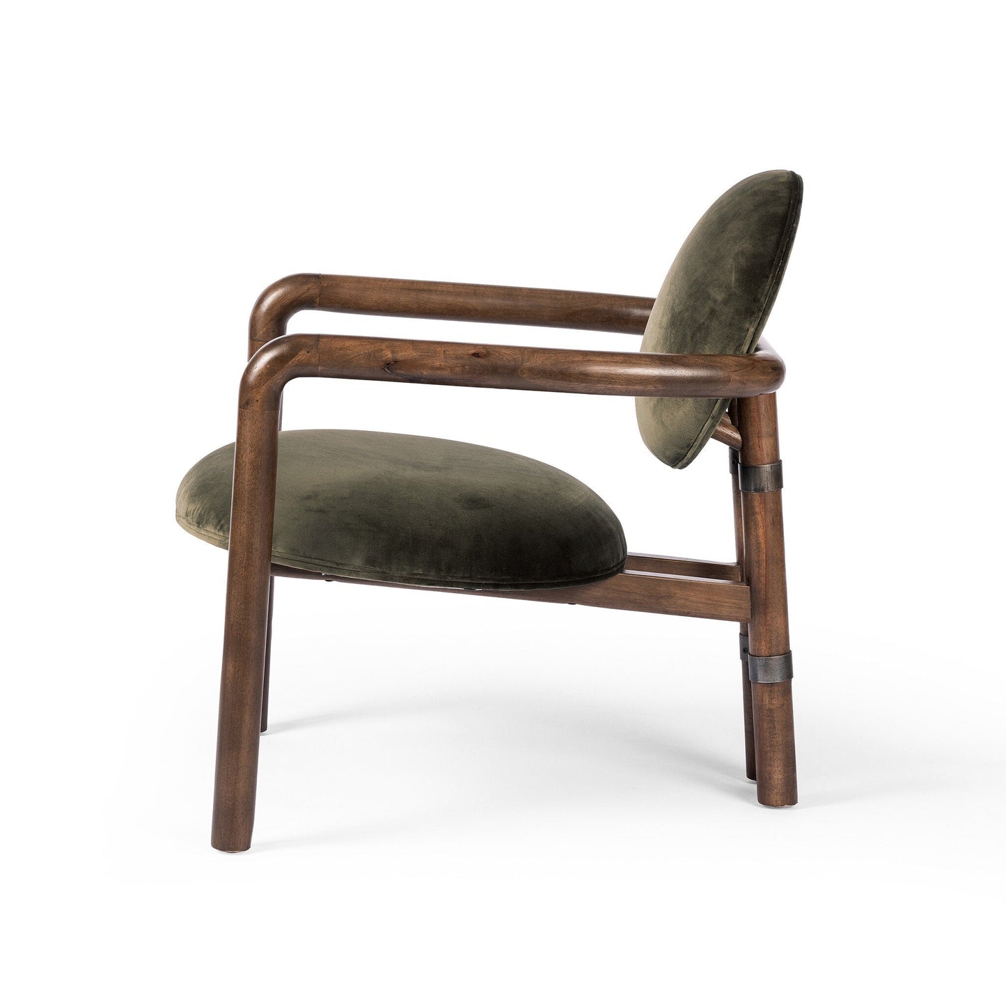 Kat Velvet wood Modern Armchair | IONS DEIGN | Dubai | UAE