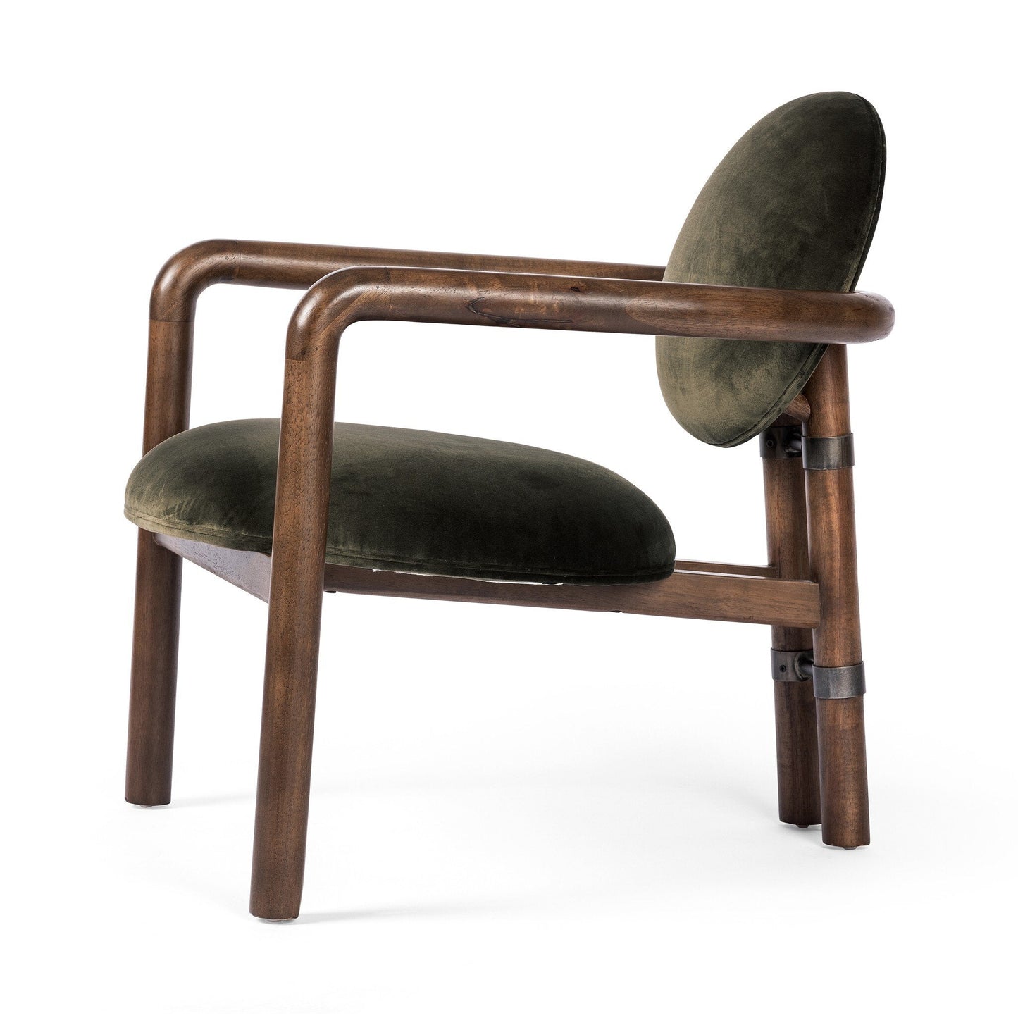 Kat Velvet wood Modern Armchair | IONS DEIGN | Dubai | UAE