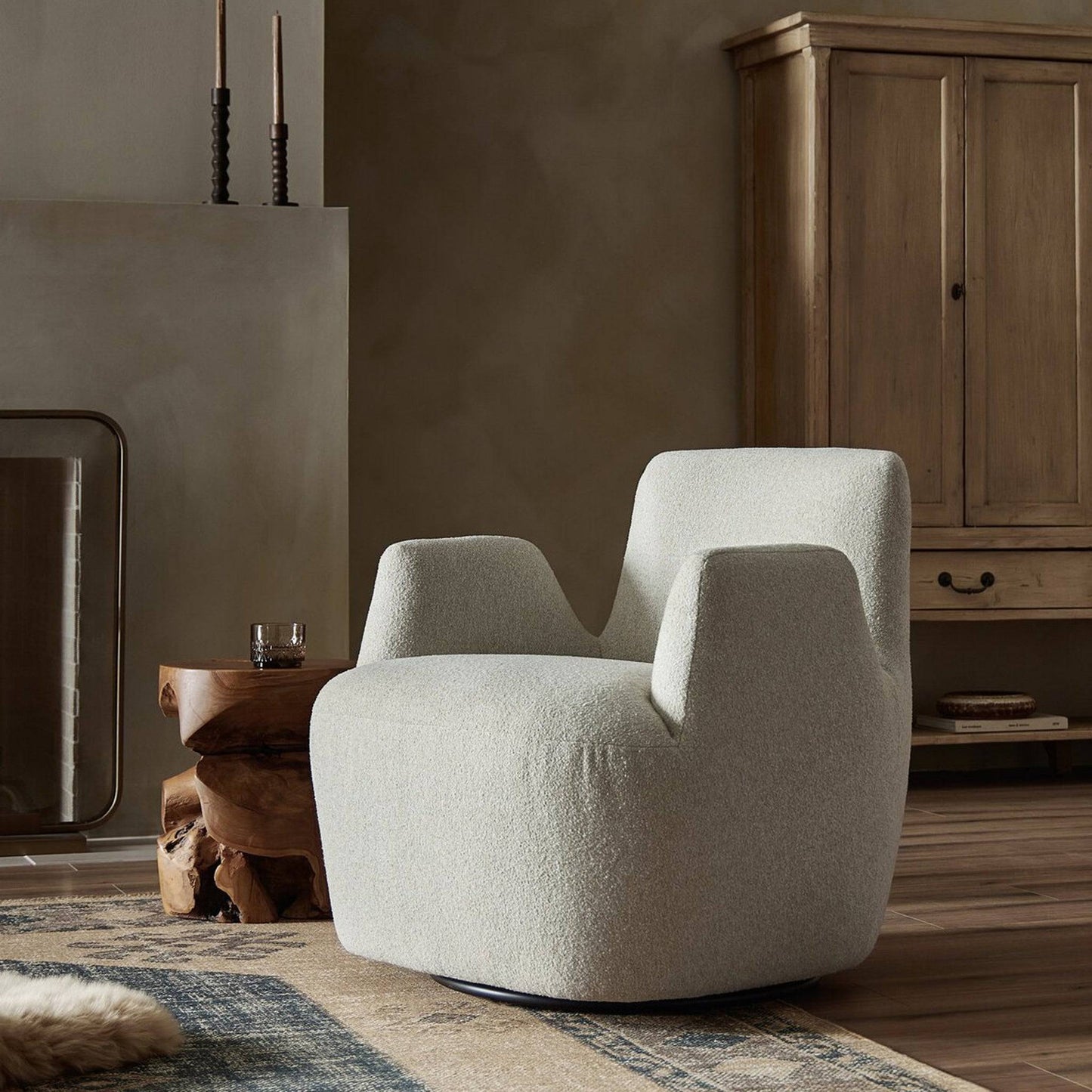 Luz Fabric Chair with Swivel Base | IONS DEIGN | Dubai | UAE