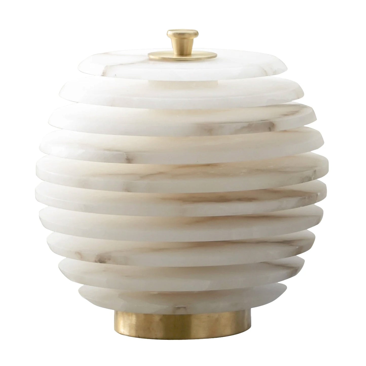 Tim Rounded White Stone Table Lamp | IONS DEIGN | Dubai | UAE