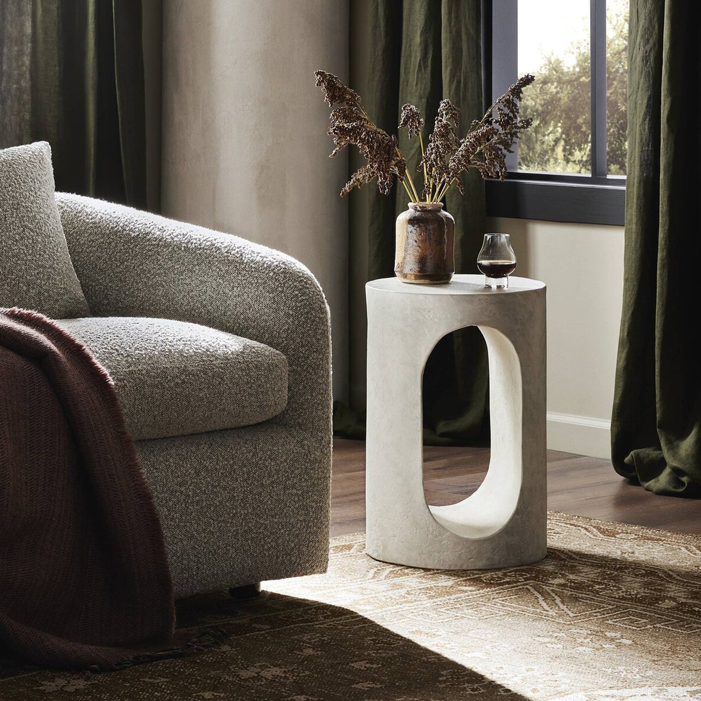 Zam Concrete End Table | IONS DESIGN | Dubai | UAE