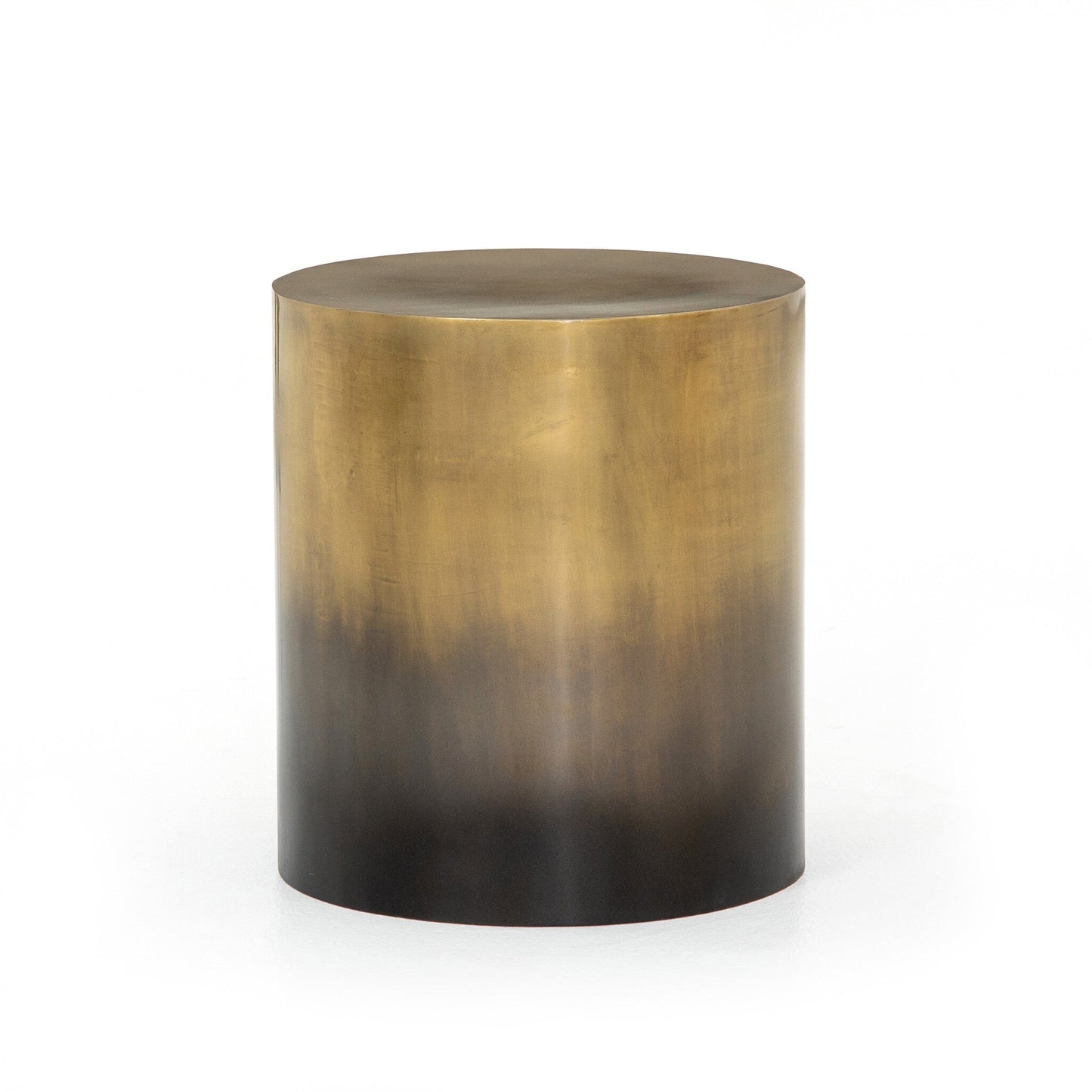 Una Antique brass cylindrical side table - IONS DESIGN | Dubai | UAE 