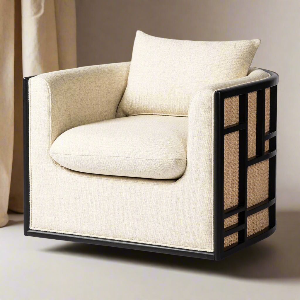 Kev Swivel Upholstered Chair - IONS DESIGN | Dubai | UAE 