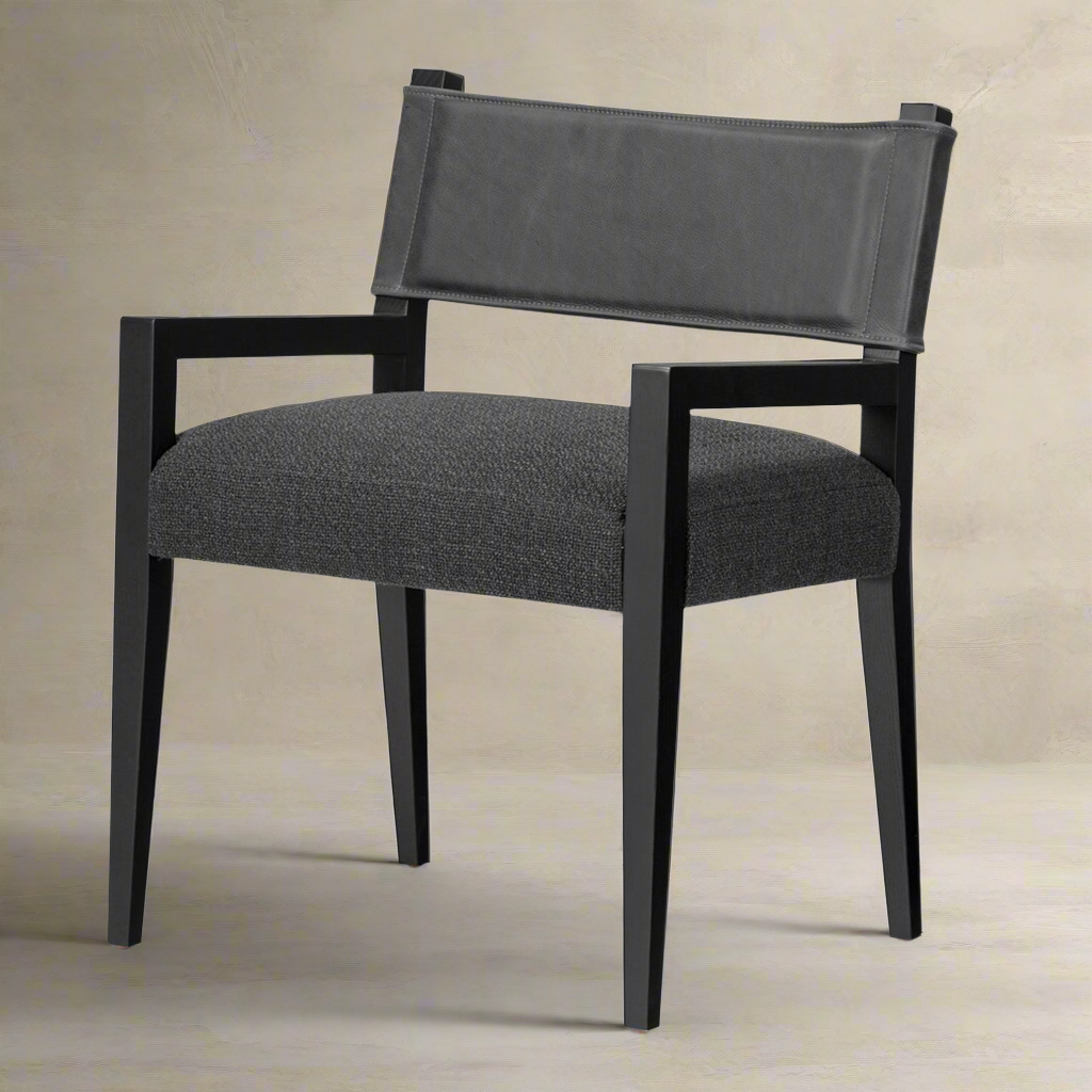 Iza Modern Leather Back Dining Armchair - IONS DESIGN | Dubai | UAE 