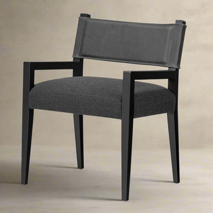 Iza Modern Leather Back Dining Armchair - IONS DESIGN | Dubai | UAE 