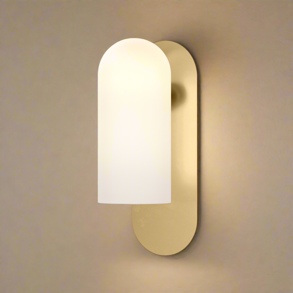 Dub White frosted glass wall light - IONS DESIGN | Dubai | UAE 