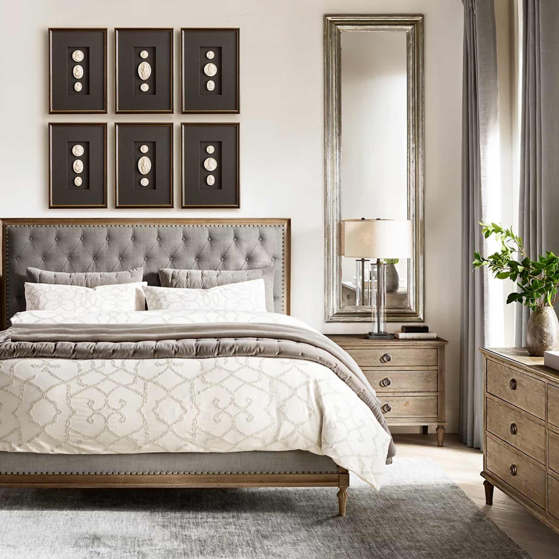 Ada Upholstered Classic Bed King Size | IONS DESIGN | Dubai | UAE