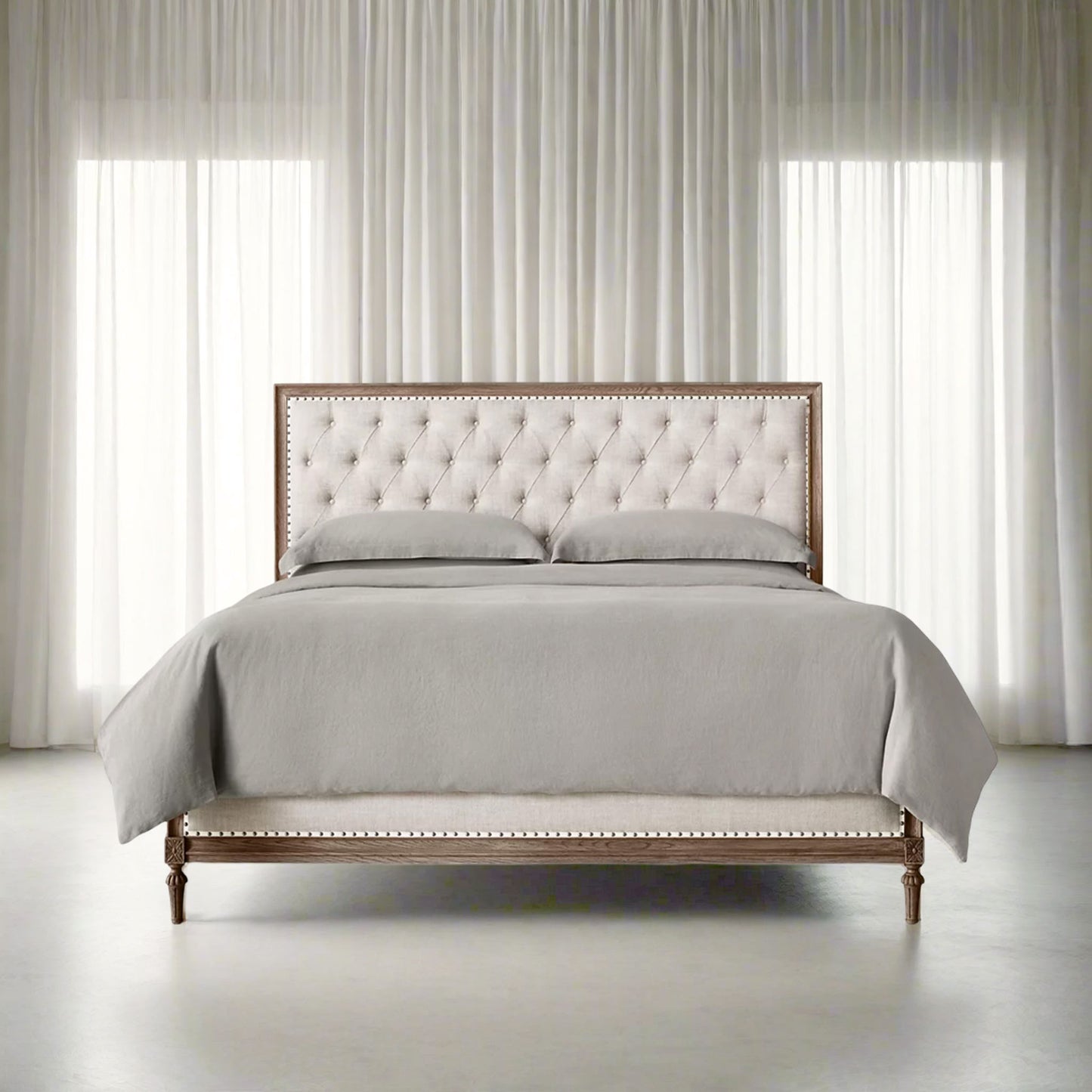 Ada Upholstered Classic Bed King Size | IONS DESIGN | Dubai | UAE