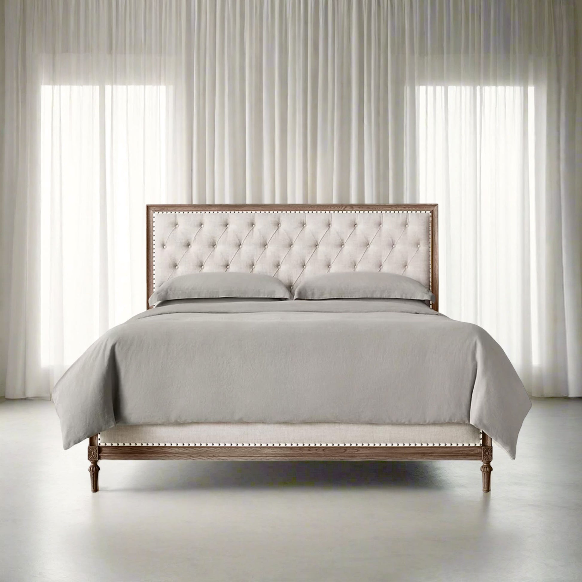 Ada Upholstered Classic Bed King Size | IONS DESIGN | Dubai | UAE