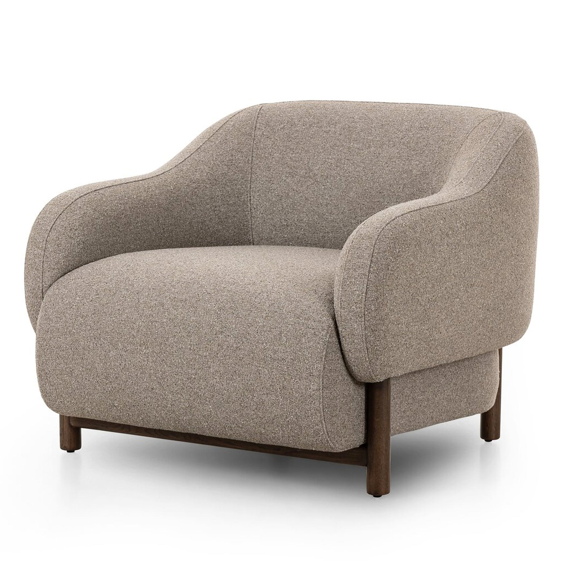 Amy Armchair in Neutral Weave Fabric - IONS DESIGN