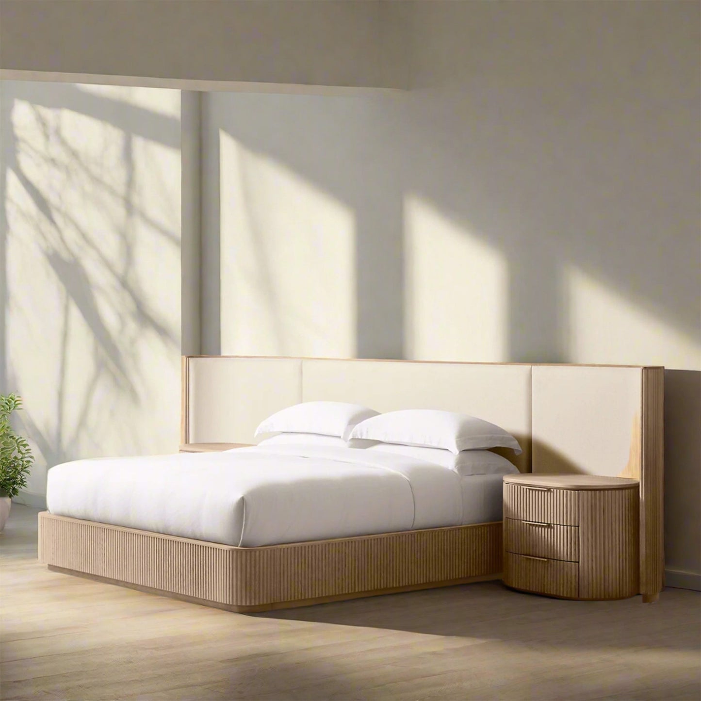 Bed with Extended Headboard | IONSDESIGN | Dubai | UAE