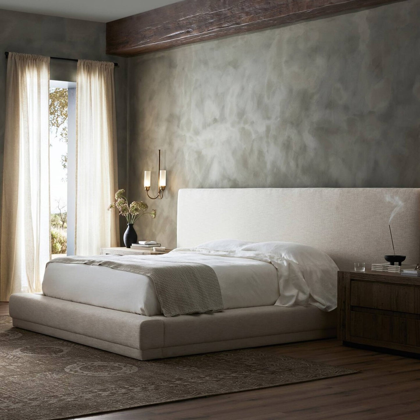 Bed with Wide Headboard | IONS DESIGN | Dubai | UAE