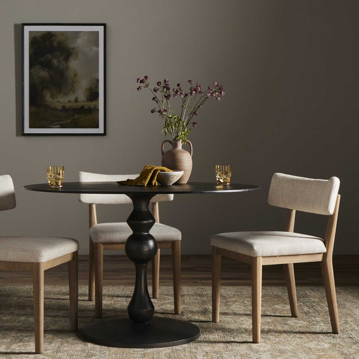 Black Round Table | IONS DESIGN | Dubai | UAE