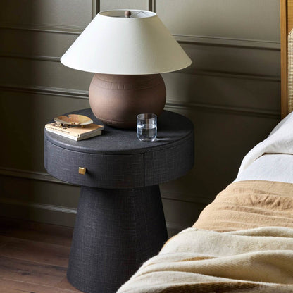 Blu Bedside Table With Drawer  | IONS DESIGN | Dubai | UAE