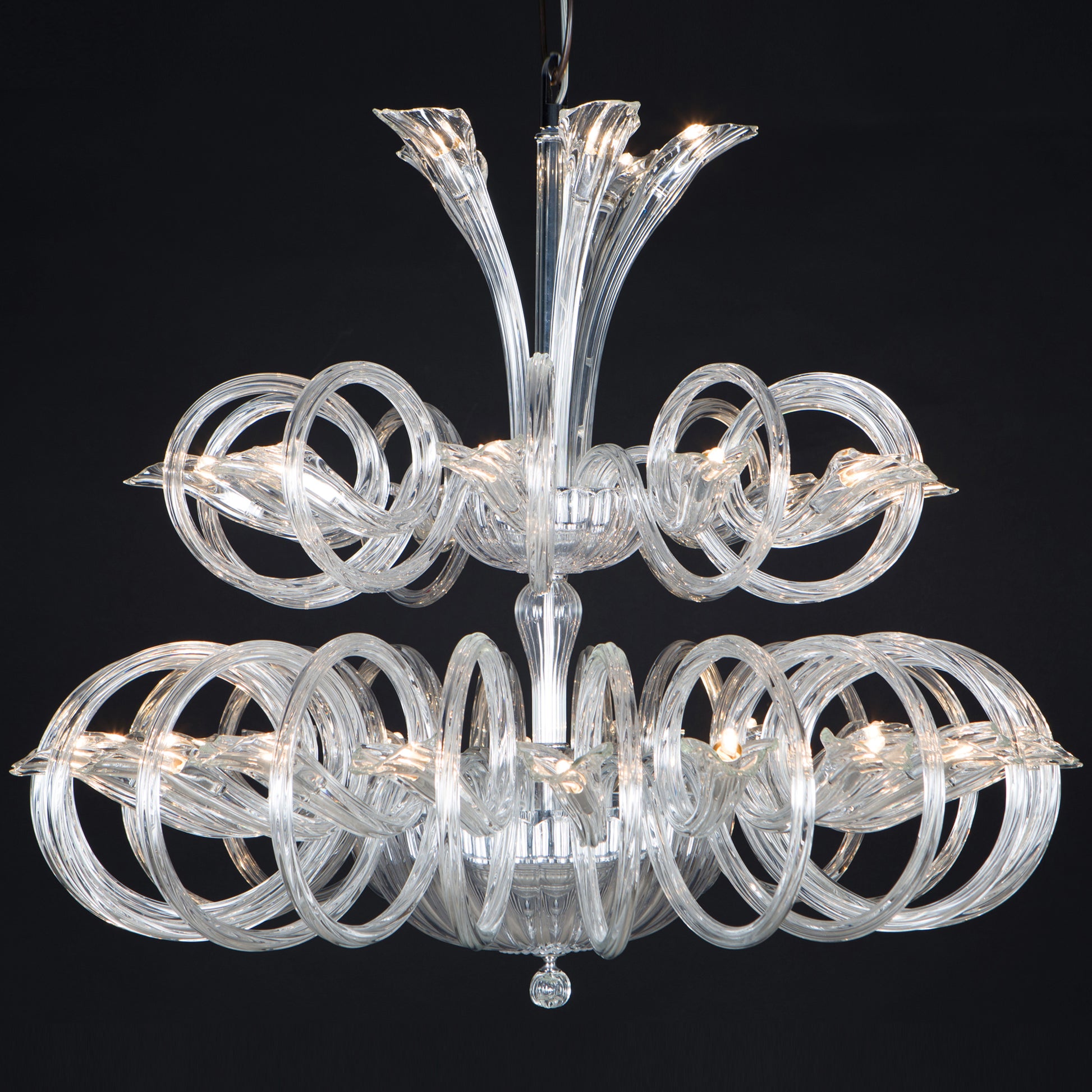 Boa Modern Chandelier  in Clear Crystal - IONS DESIGN | Dubai | UAE 