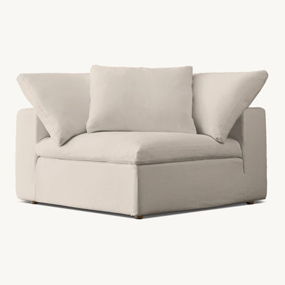 Cloud Sofa | 3 Units |  297 cm W x 225 D | Fabric Performance Linen Weave - Natural | IONS DEIGN | Dubai | UAE