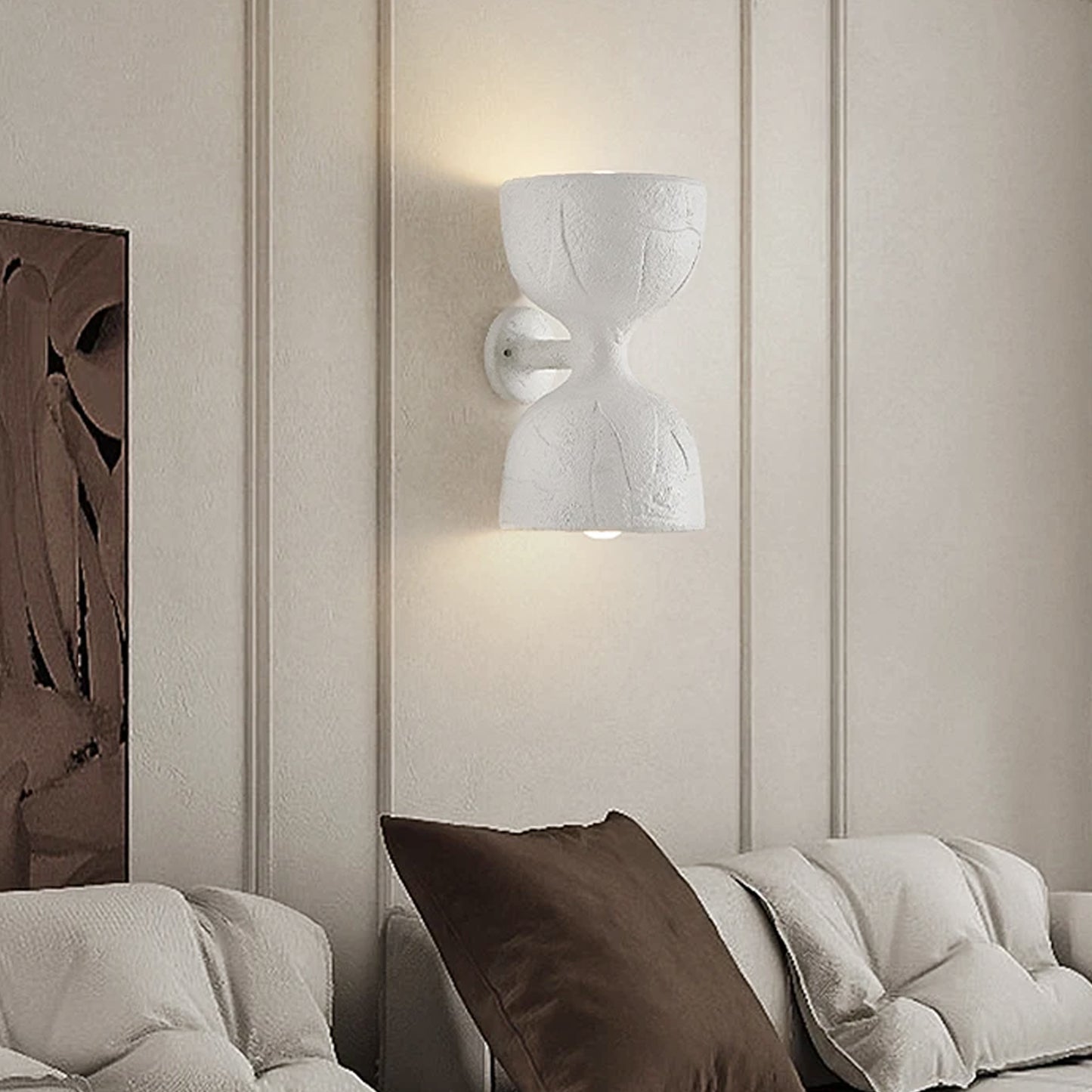 Coy French White Wall Sconce with 2-Light - IONS DESIGN