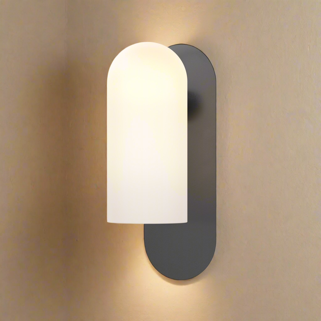 Dub White frosted glass wall light - IONS DESIGN | Dubai | UAE 