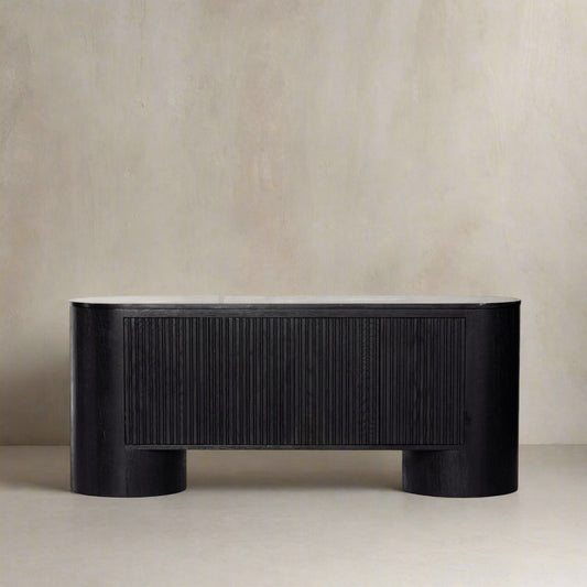 Dim Black TV Unit | IONS DESIGN | Dubai | UAE