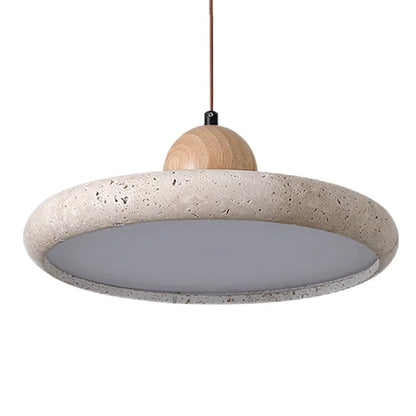 Dua Circular Stone Pendant Light - IONS DESIGN