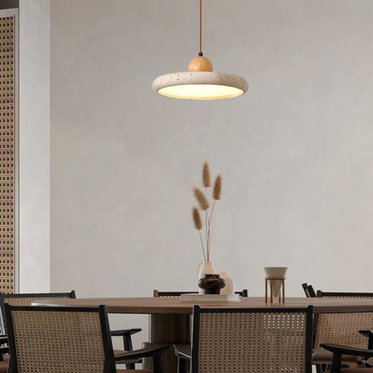 Dua Circular Stone Pendant Light - IONS DESIGN