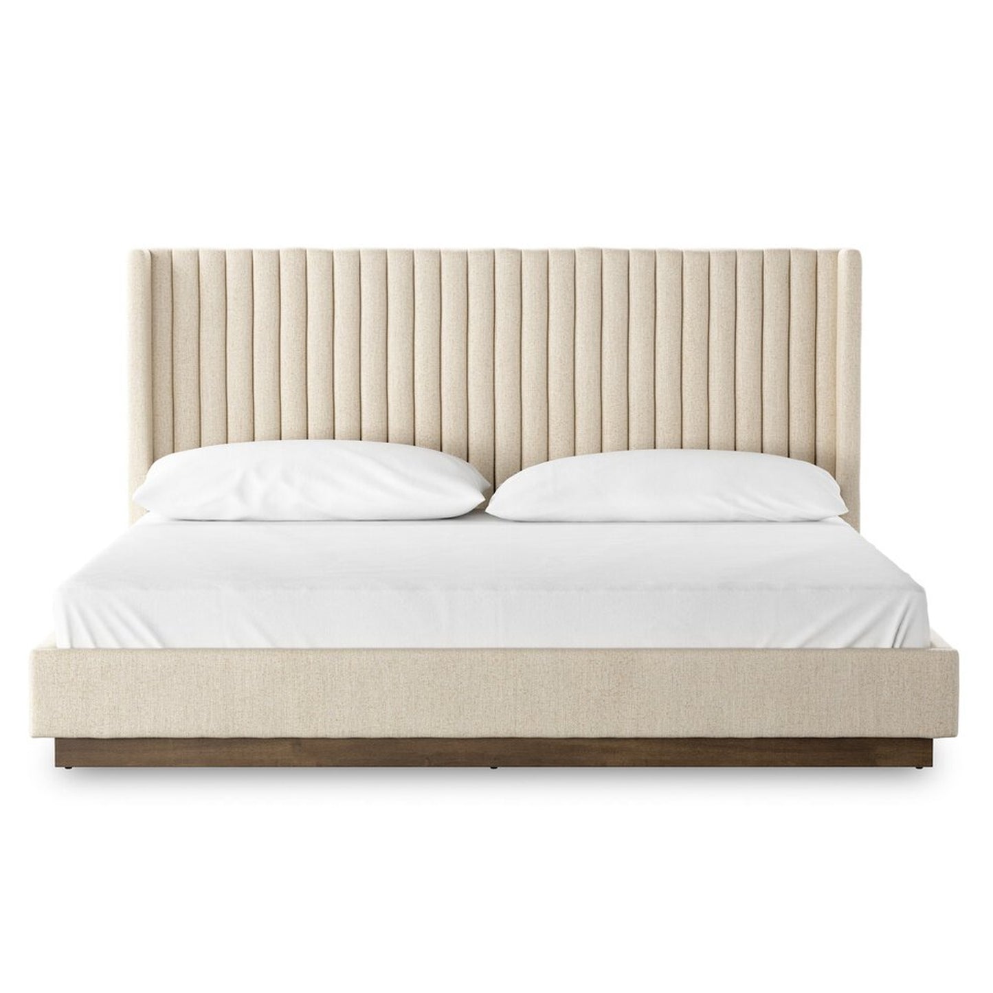 Fab Upholstered Bed with Winged Headboard - IONS DESIGN