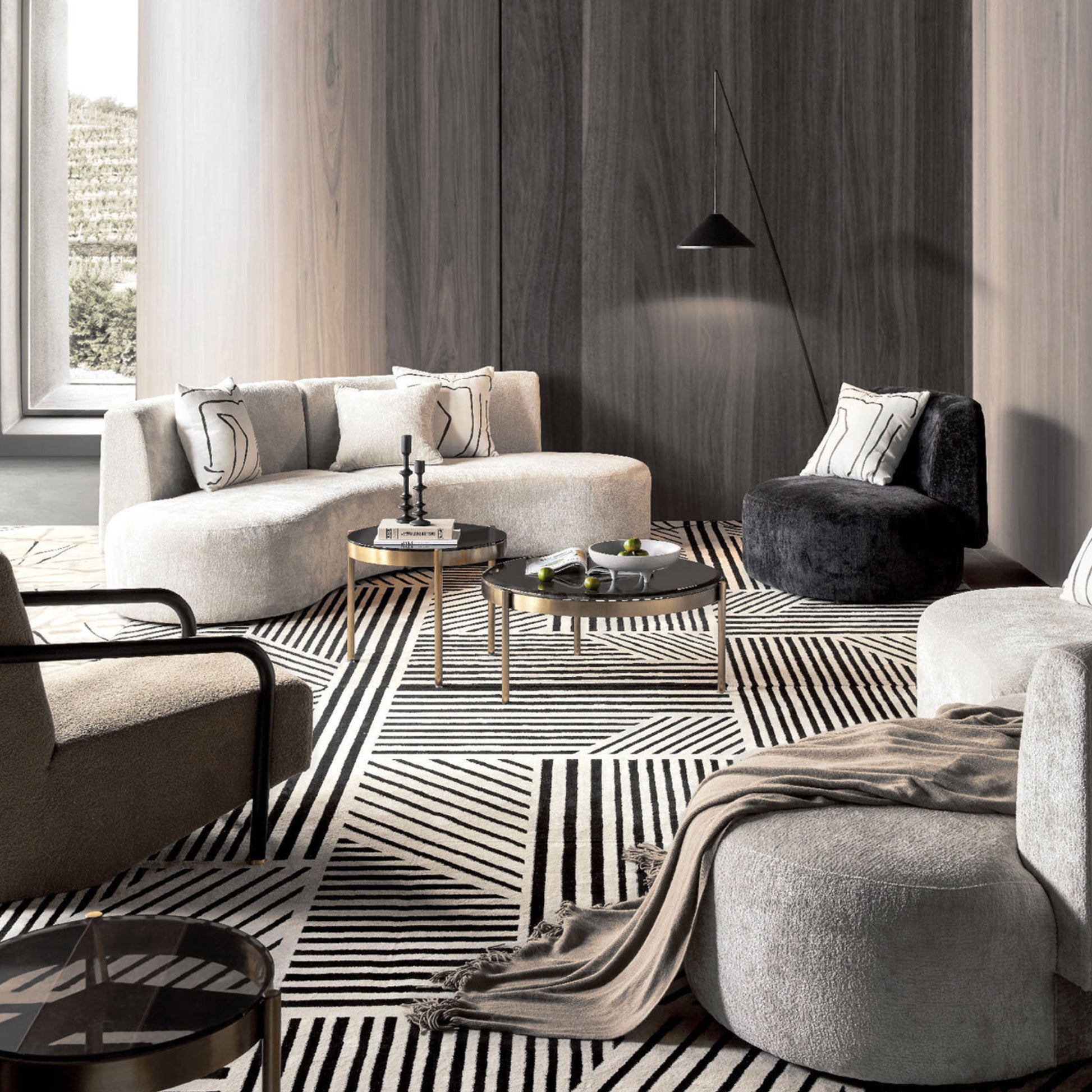 Gem Curved Fabric Sofa - IONS DESIGN
