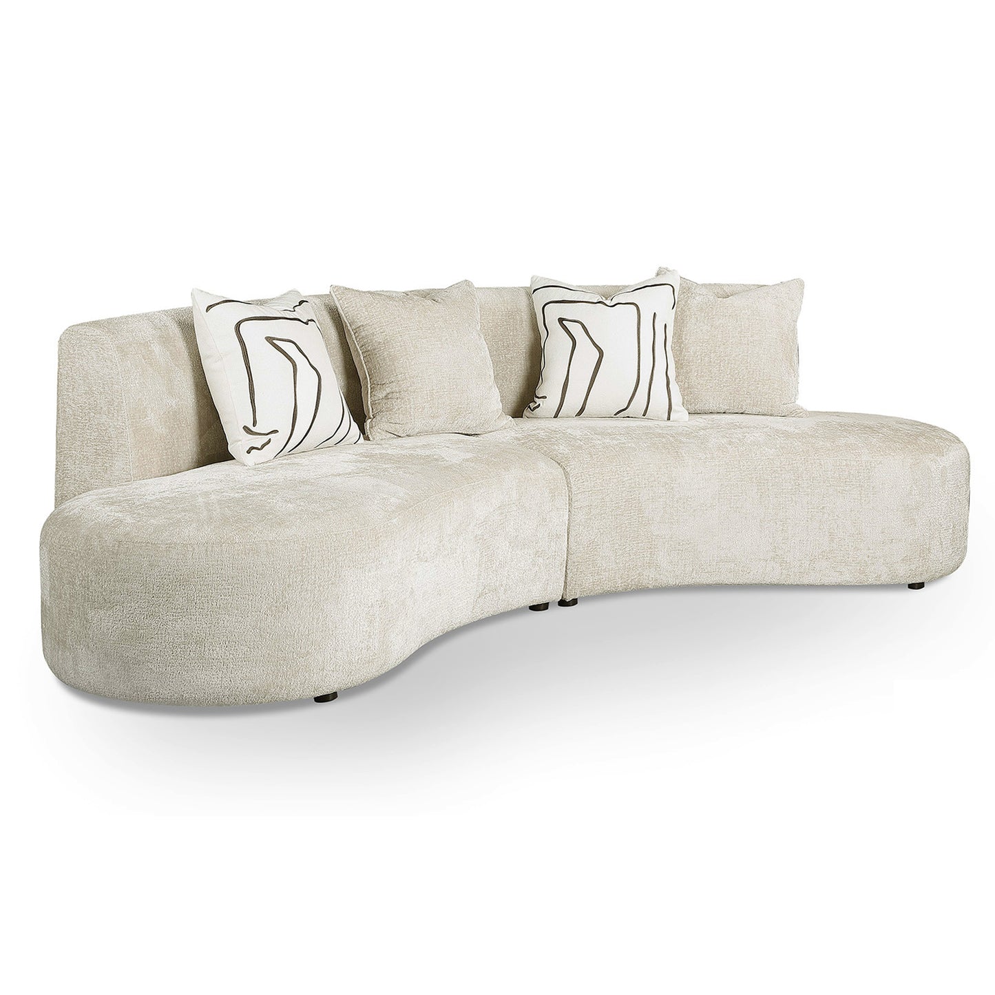 Gem Curved Fabric Sofa - IONS DESIGN