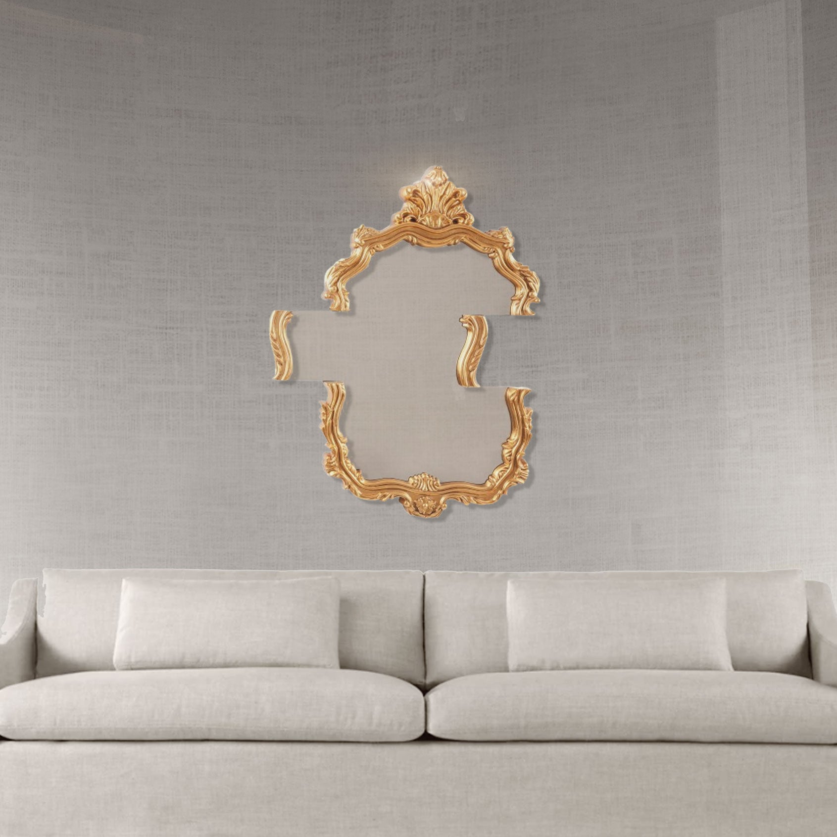 Gold abstract art classic Mirror | IONS DESIGN | Dubai | UAE