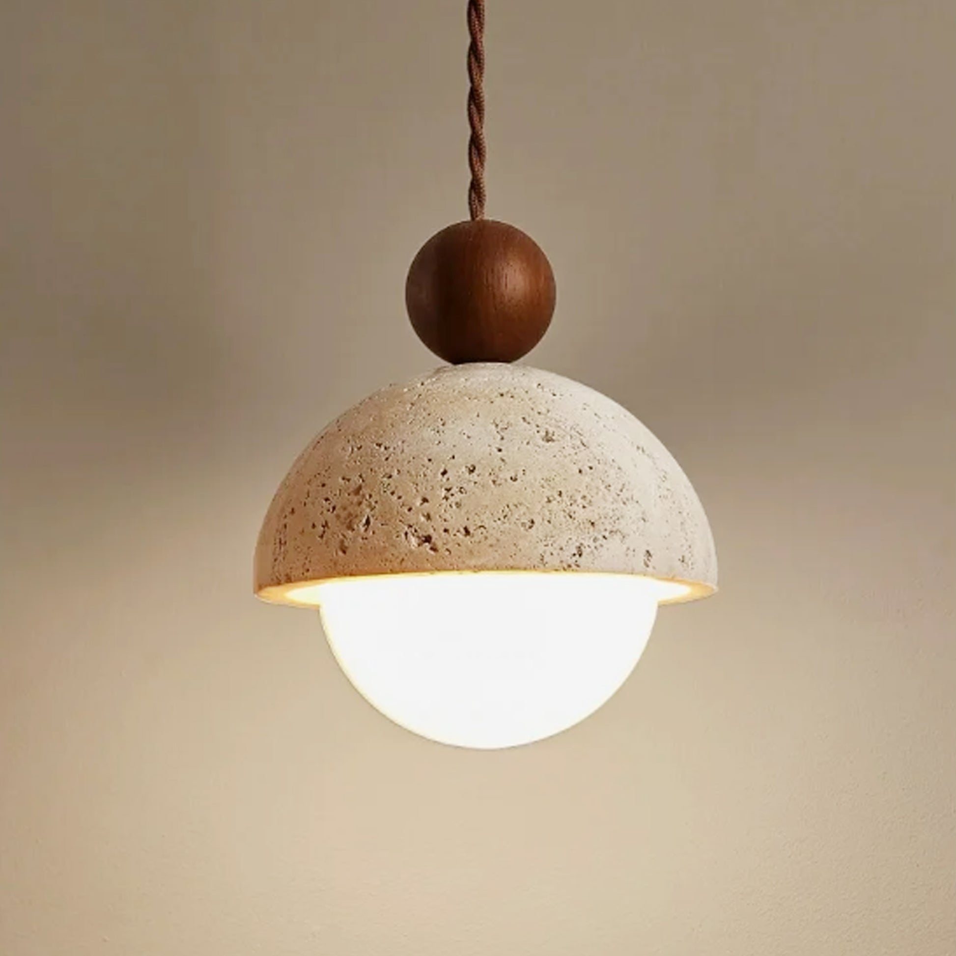 Guy Round Stone Pendant Lamp - IONS DESIGN