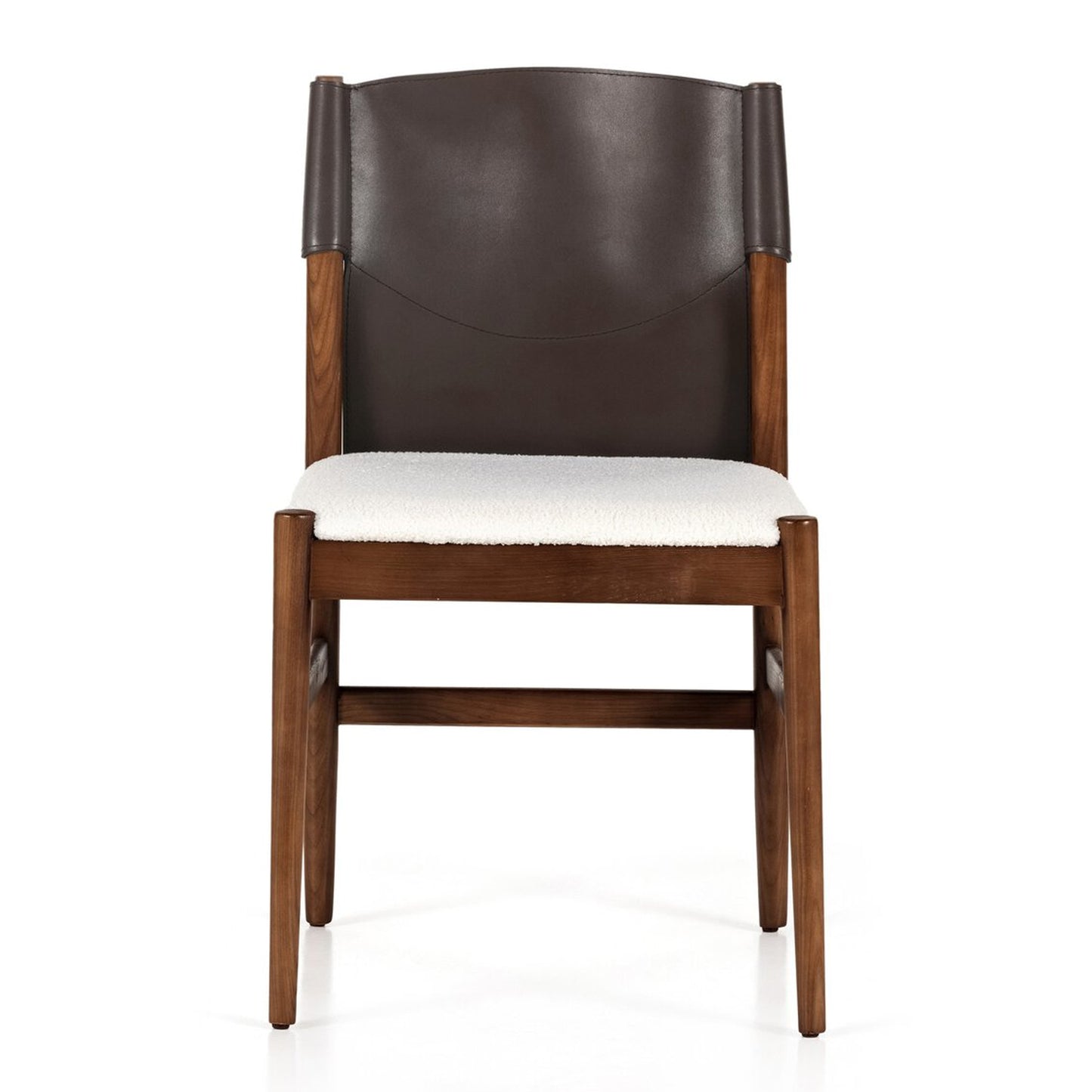 Ike Espresso Leather Back Dining Chair - IONS DESIGN | Dubai | UAE 