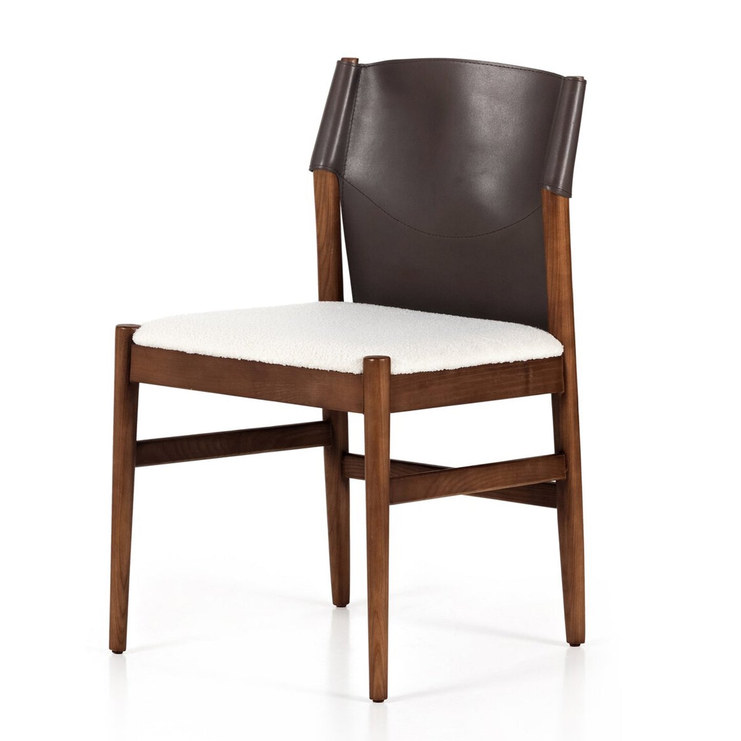 Ike Espresso Leather Back Dining Chair - IONS DESIGN | Dubai | UAE 