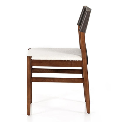 Ike Espresso Leather Back Dining Chair - IONS DESIGN | Dubai | UAE 