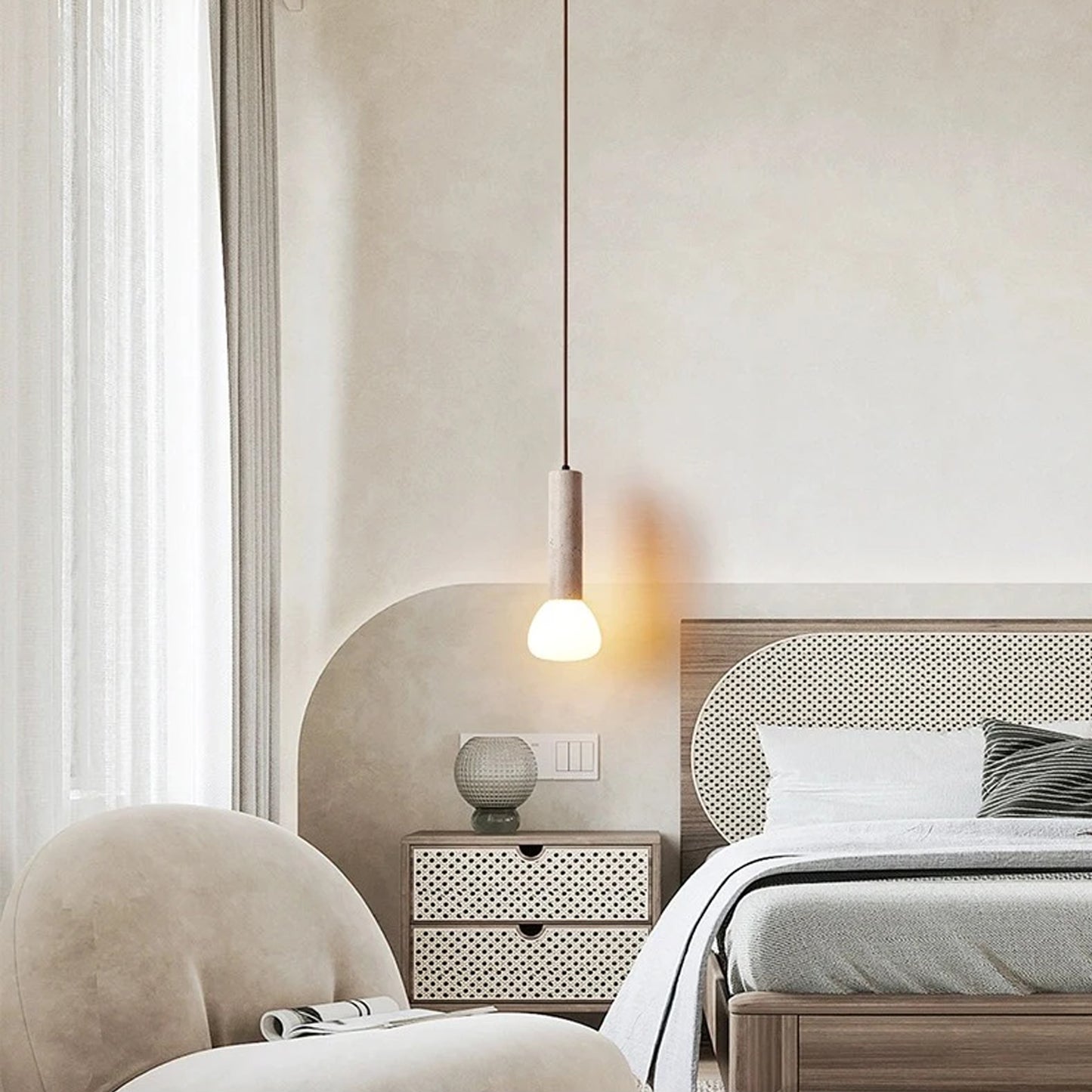 Ina 1-Light Bedside Pendant Lamp - IONS DESIGN | Dubai | UAE 